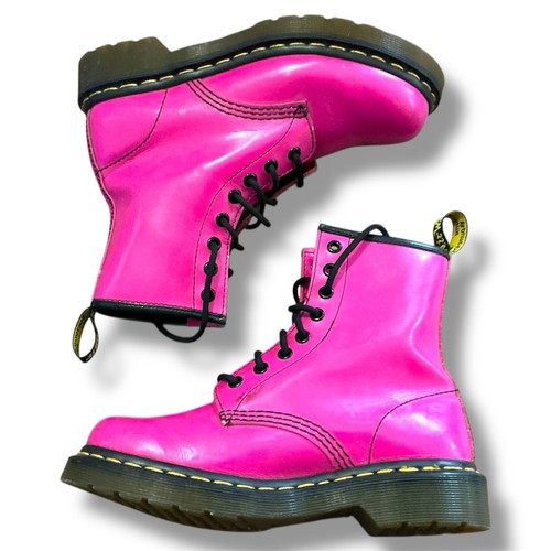 Martens hot pink - dr, lackleder