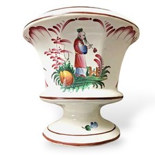 Antiker Übertopf Luneville Keramik Fayence Chinoiserien Les Islettes 19.Jh.