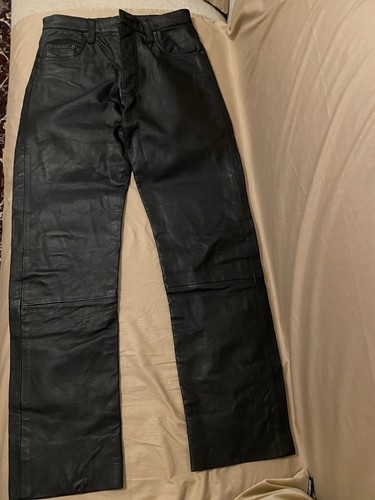 Damen schwarze leder - schwarze, gr