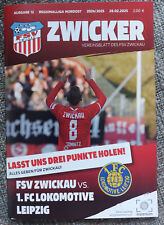 Programm FSV Zwickau - 1.FC Lok Leipzig 28.02.2025 Regionalliga
