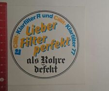 Aufkleber/Sticker: Cillit Klarfilter R und Cillit Klarfilter 77 (29111671)