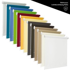 Rollos  Lichtdurchlässigrollo Fensterrollo Klemmfix ohne Bohren viele Farben 