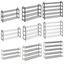 Schuhregal 3/4/5Ebenen Schuhständer Schuhablage Metallrohrgestell Schuhorganizer