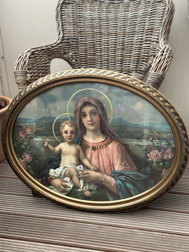 Altes bild druck madonna mit - druck,
