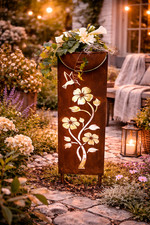 Metall Säule mit Pflanzschale