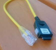 Samsung Handy Datenkabel AT170 D500 – RJ45 zu Systemstecker 27cm Gelb