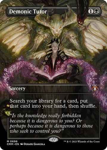 Mtg demonic tutor 696 - demonic,