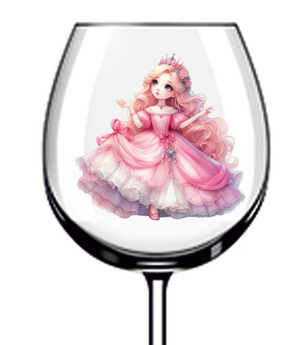 12x rosa fee prinzessin bunt - rosa,