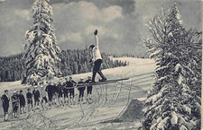 Vintage ski jump tournament - vintage,