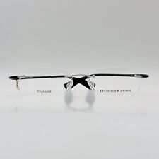 Donna Karen Brille Herren Damen oval schwarz Titanium randlos MOD. 8727 8500 NEU