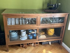 Antike englische Theken-/Verkaufsvitrine