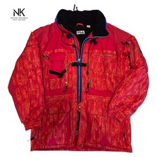 Vintage Fila Ski Jacke Winterjacke Rot Alpin Gr. M - L
