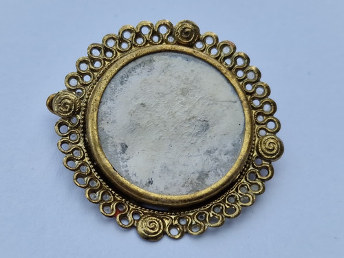 Antik schaumgold brosche - antik,