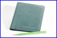 VOIGTLÄNDER 1940 Notizbuch - grünes Leder - unbeschrieben