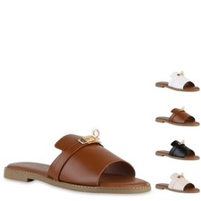 Damen Pantoletten Sandalen