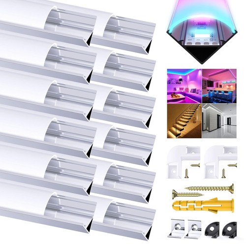 Led aluminium kanal 12x1m - 12x1m, v