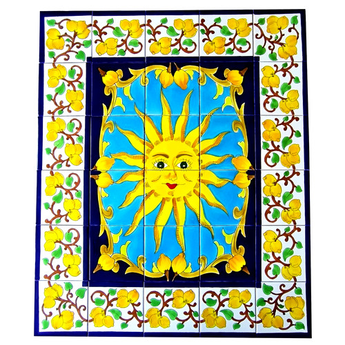 Xxl fliesenbild sonne zitronen - sonne,