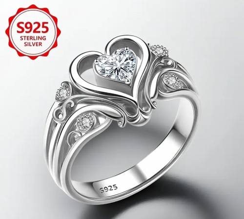 Romantischer silberring 925 - silberring, 925-