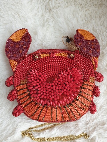 Virale beaded bag - virale, crab