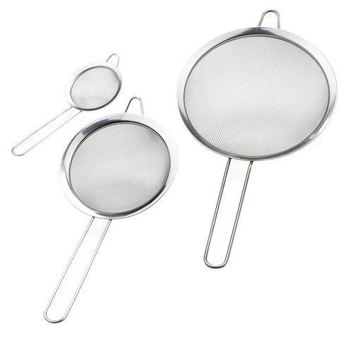 Küchensieb set aus edelstahl - küchensieb-set,