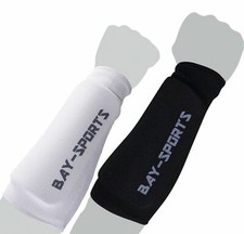 BAY® Unterarmschutz Unterarmschoner gepolstert Armschutz Stoff Kampfsport Budo