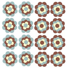 Blumen Aufkleber Pril blume Prilblumen Retroblume 16x 3cm Fahrrad Fahrradsticker