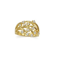 Ring Silber 925 Floral Blüten