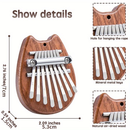Tone mini thumb piano - 8-tone,