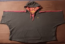 Puma Sportponcho Shirt Sport Damen Mädchen Gr. 38 M Blau Pink Bauchtasche Kapuze