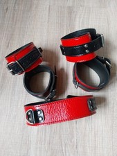 Rotes Leder Bondage 5-teiliges