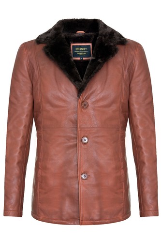 Herren hellbraun seemannsjacke - hellbraun,