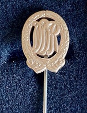 Abzeichen DDR: Sportabzeichen für Erwachsene 1965-1990 Silber Alu, Nadel