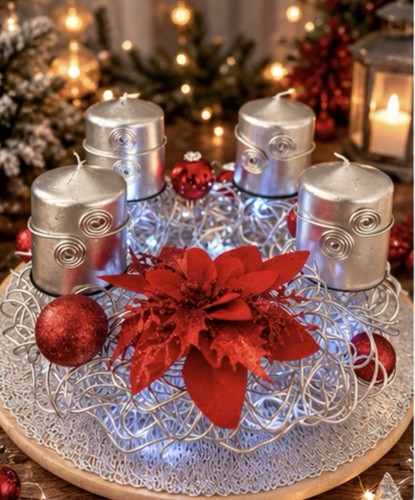 Adventskranz weihnachten - adventskranz,