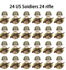 Lego ww2 soldaten 24x - lego,