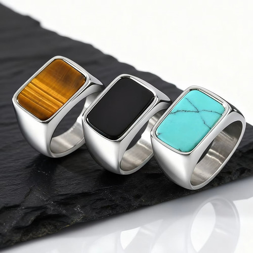 Edelstahl ring herren - edelstahl,