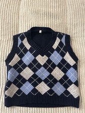 Retro-Style Argyle Pullunder