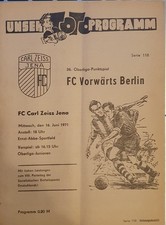 DDR-Oberliga 1970/71  FC Carl Zeiss Jena - FC Vorwärts Berlin