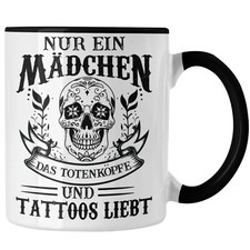 Tattoos Frauen Tasse Tätowiererin Geschenk Kaffeetasse Tattoo Totenkopf Tassen