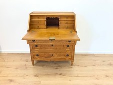 Biedermeier Sekretär Schreibtisch Esche Wurzelfurnier Bronze Beschläge um 1900