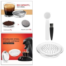 Kaffeekapsel Edelstahl Wiederverwendbarer Kaffeepadhalter Filter für Senseo