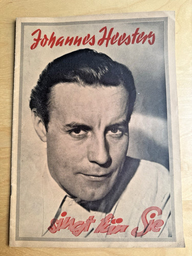 Notenheft johannes heesters - johannes,