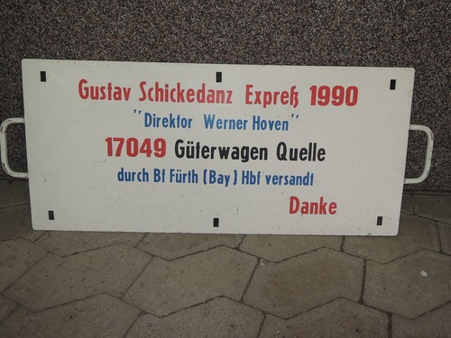 Zuglaufschild gustav - zuglaufschild,