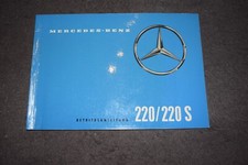 Betriebsanleitung Bedienungsanleitung Mercedes W111 220b/220Sb 1960 erstklassig