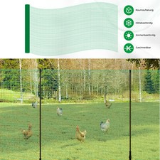 Geflügelzaun Hühnerzaun mobiler Zaun engmaschig Höhe 0,9 m Maschenweite 1,5 cm