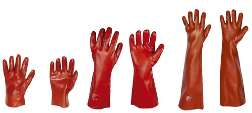Dicke gummihandschuhe aus pvc - dicke,