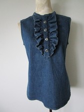 CHANEL Jeans Top Bluse frz. 40