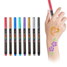 8 Stück Tattoo Stift, Glitzer
