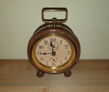 Antiker Pfeilkreuz Wecker aus Holz HAU Vintage Repetition Antiquität selten