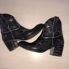 Mexicana Boots , Blau/schwarz, Goldene ?Sterne! Gr.39  Gebraucht 3 X Getragen