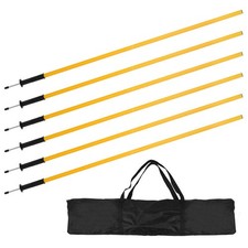 6x Slalomstangen Fußball Stangen Traingsstangen Hundesport Slalom 150/180cm